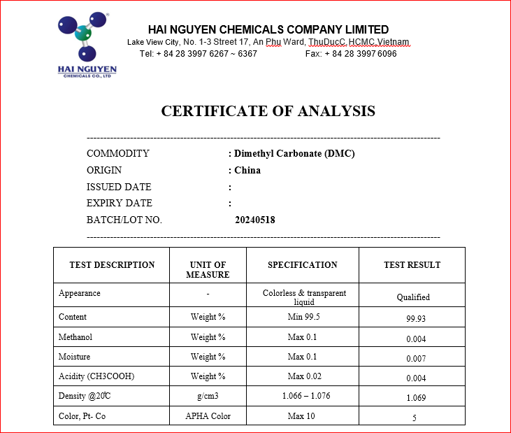Dimethyl Carbonate (DMC)
